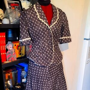 True Vtg. 40's/50's Handmade 2-Piece Suit